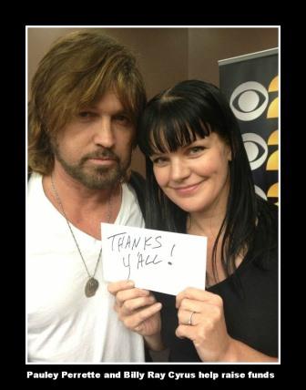 Pauley Perrette and Billy Ray Cyrus Raise Disaster Relief Funds